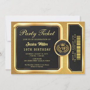 Einladung zum Goldenen Party