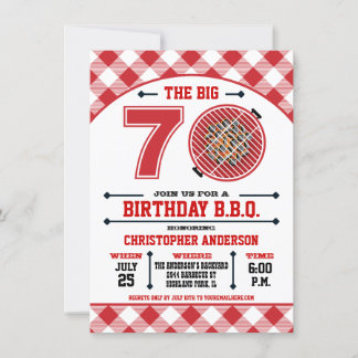 Einladung zum Grillfest zum 70. Geburtstag
