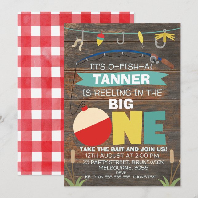 Einladung zum großen 1. Geburtstag (Vorne/Hinten)