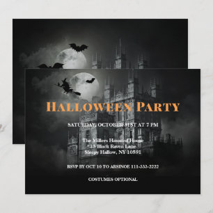 Einladung zum Halloween-Party Bleak Mansion