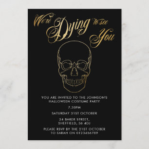 Einladung zum Halloween-Party - elegante Einladung