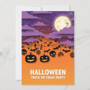 Einladung zum Halloween-Party oder zur Behandlung