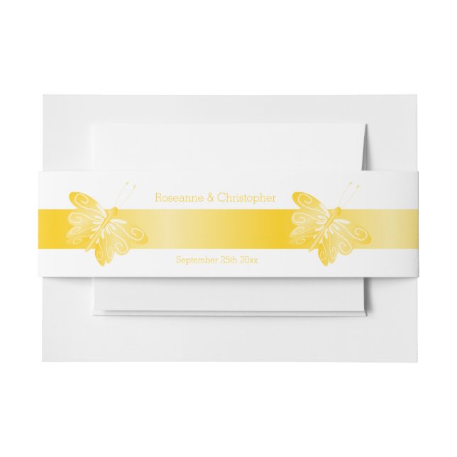 Einladung zum Hochzeitsbauch Einladungsbanderole (Vorderseite Beispiel)