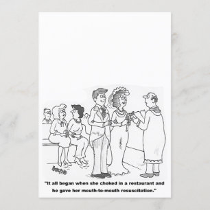 Einladung zum Hochzeitsfeiern für Cartoon