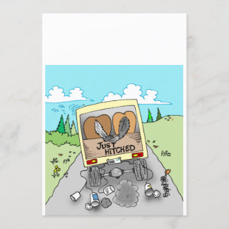 Einladung zum Hochzeitsfeiern für Cartoon