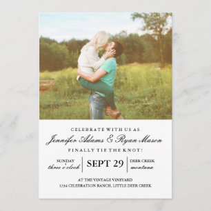 Einladung zum Hochzeitsfeiern im Foto