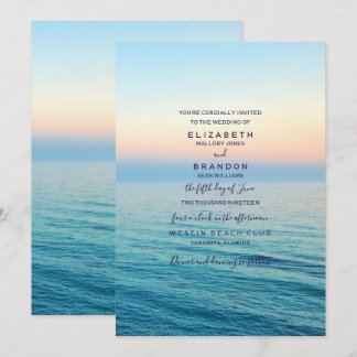 Einladung zum Hochzeitsfeiern im Sunset Sky Beach