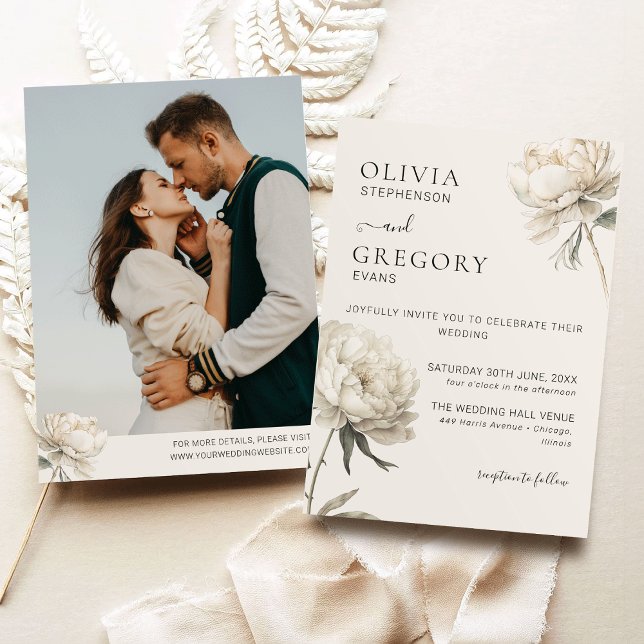 Einladung zum Hochzeitsfeiern mit Minimalistischem (Von Creator hochgeladen)