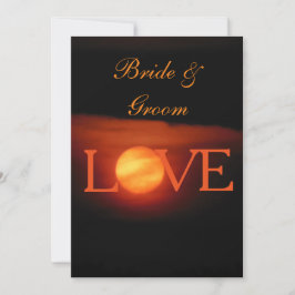 Einladung zum Hochzeitsfeiern mit Vollernte Moon