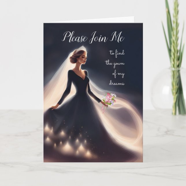 Einladung zum Hochzeitsgown Shopping Bridal Event (Vorderseite)