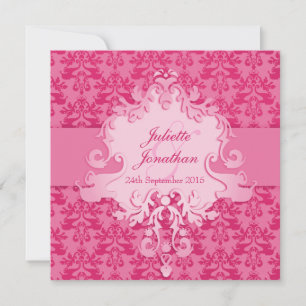 Einladung zum Hochzeitsplatz des Elefanten-Damaste