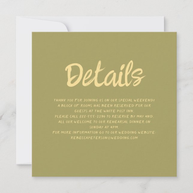 Einladung zum Hochzeitsschreiben von Pastel Retro (Vorderseite)
