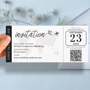 Einladung zum Hochzeitstag Boarding