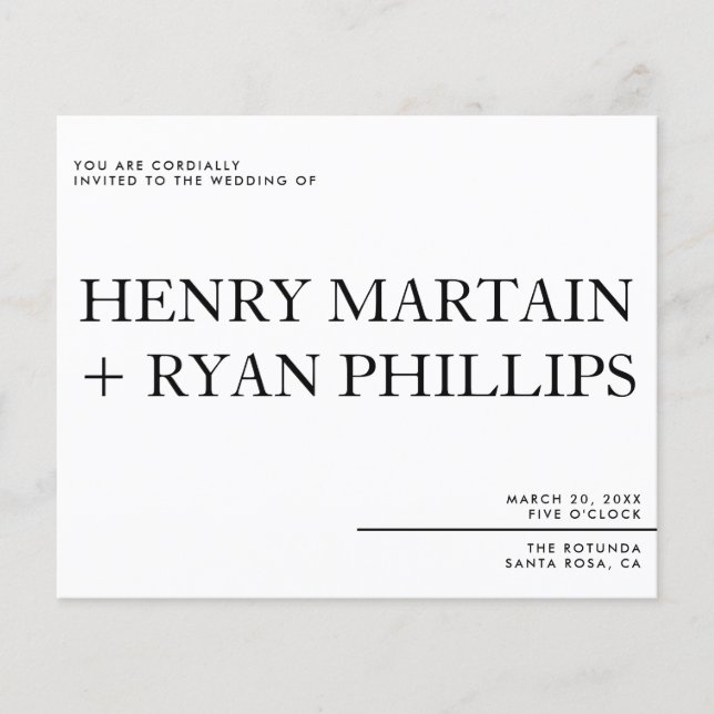 Einladung zum Hochzeitstag Flyer (Vorderseite)