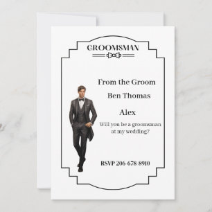 Einladung zum Hochzeitstag Trauzeuge