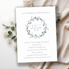 Einladung zum Jubiläum von Floral Laurel Wreath