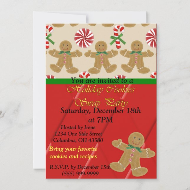 Einladung zum Kauf von Cookies (Vorderseite)