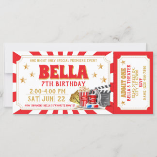 Einladung zum Kino Geburtstag