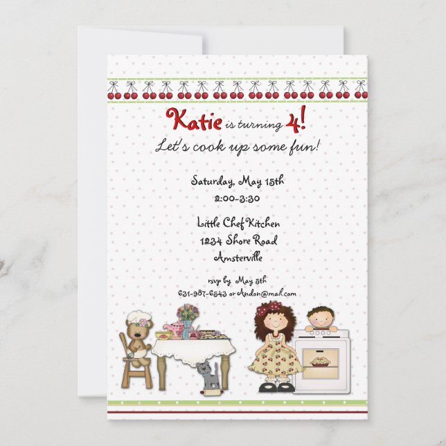 Einladung zum Kirschbäcker (Vorderseite)