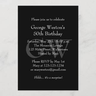 Einladung zum klassischen Schwarzen Geburtstag