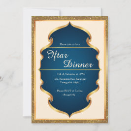 Einladung zum königsblauen und goldenen Iftar-Dinn