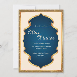 Einladung zum königsblauen und goldenen Iftar-Dinn