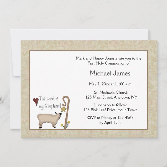 Einladung zum Lamm (Vorderseite)