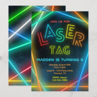 Einladung zum Laser Tag Birthday | Laser-Tag-Party