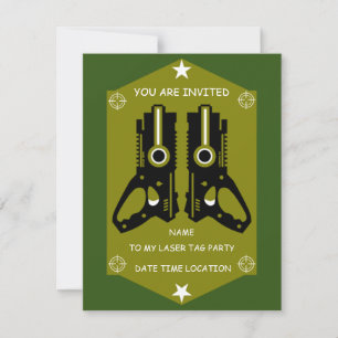 Einladung zum Laser-Tag-Party