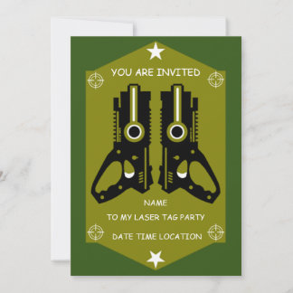Einladung zum Laser-Tag-Party