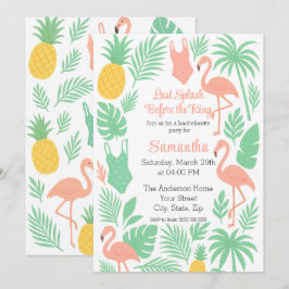 Einladung zum letzten tropischen Junggeselinnen-Ab