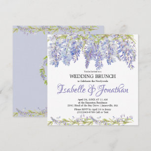 Einladung zum lila Blumengebäck nach Hochzeiten