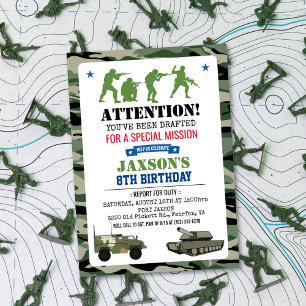 EINLADUNG ZUM MILITÄRISCHEN GEBURTSTAG FÜR JEDES A