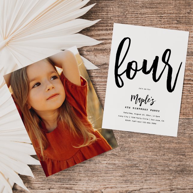 Einladung zum Minimalistischen Geburtstag | Einfac (Von Creator hochgeladen)