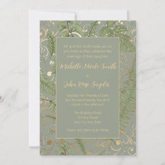 Einladung zum Muster Fern Floral