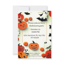 Einladung zum niedlichen Halloween-Party