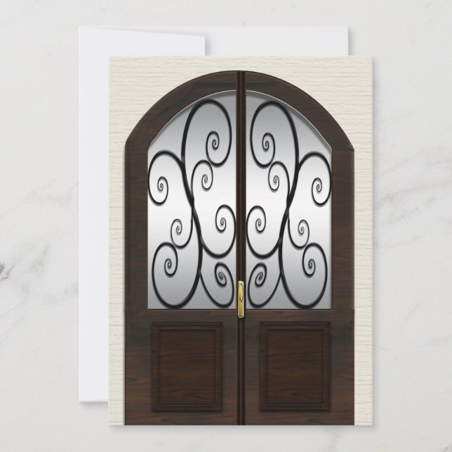 Einladung zum Open House - Extravagante Doppeltür (Vorderseite)