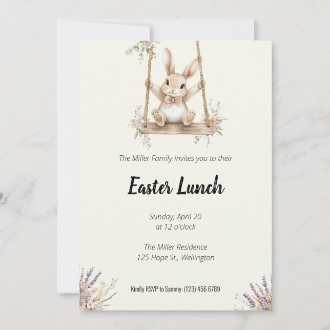 Einladung zum Ostern (Vorderseite)