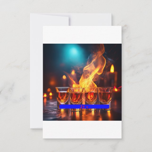 Einladung zum Party (Vorderseite)