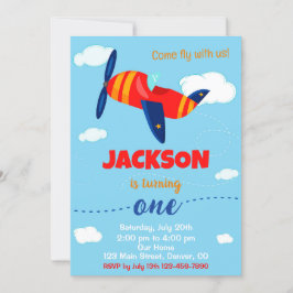 Einladung zum Party zum Geburtstag des Flugzeugs