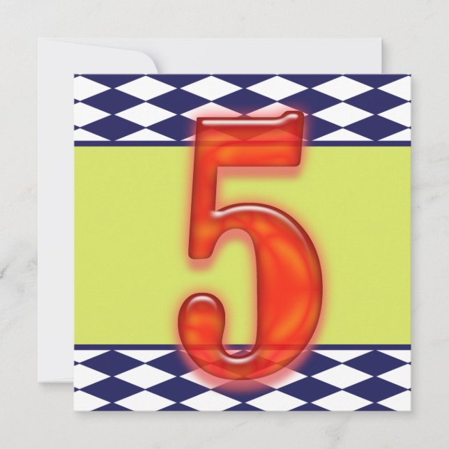 Einladung zum personalisierten Geburtstag (Vorderseite)