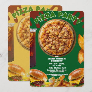 Einladung zum Pizzaparty-Thema