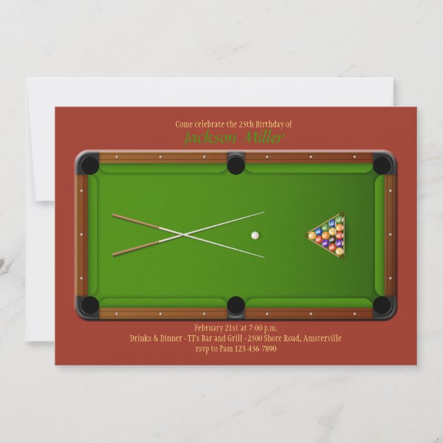 Einladung zum Pool (Vorderseite)