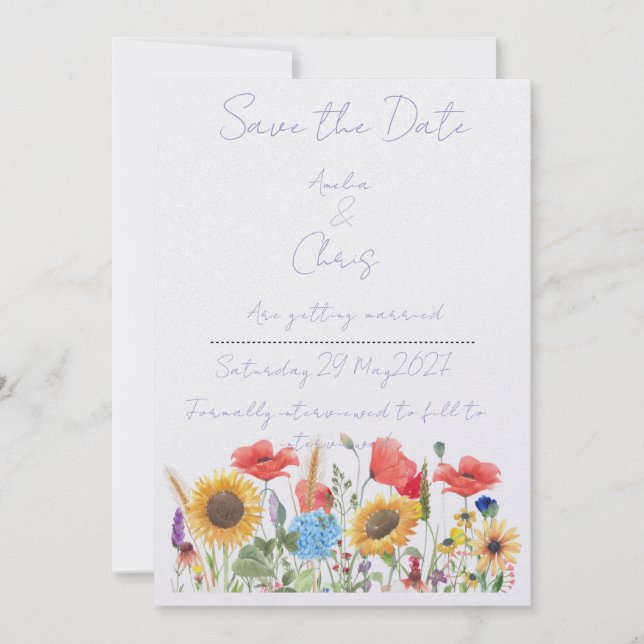 Einladung zum "Rettet den". Dave Blumenhandlung Wü (Vorderseite)