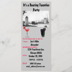 Einladung zum Roaring Twenties-Themenparty