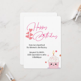 Einladung zum rosa Design vor einem Jahr