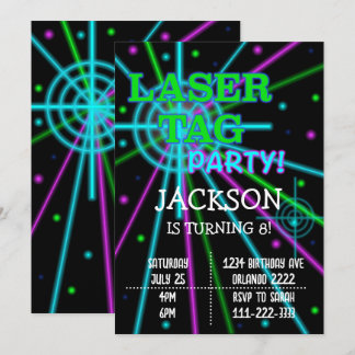 Einladung zum Schwarzen Laser Tag