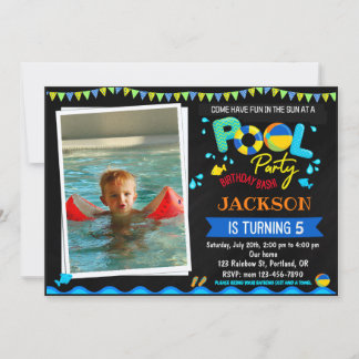 Einladung zum Schwimmbad Party Begrüßung einladen