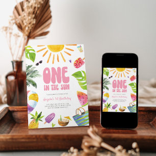 Einladung zum sonnenrosa Sommer zum Geburtstag