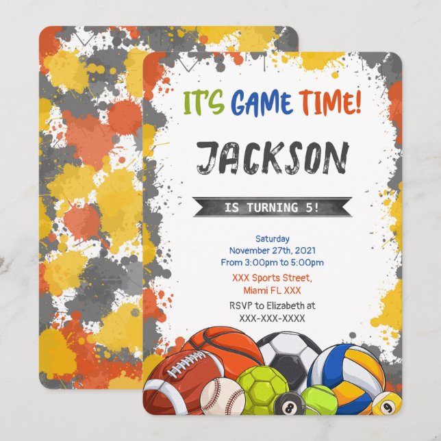 Einladung zum Sport (Vorne/Hinten)